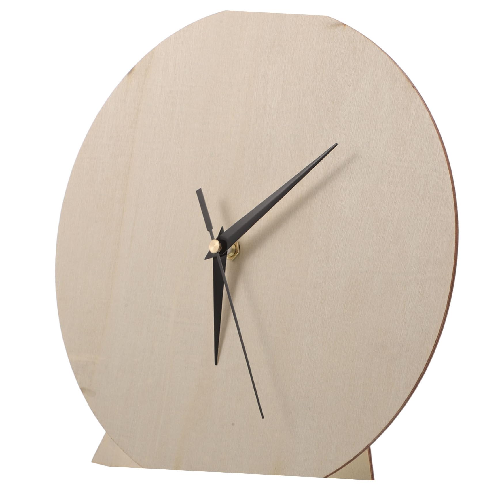 Quadrante Orologio Fai da Te Rotondo in Legno Beige