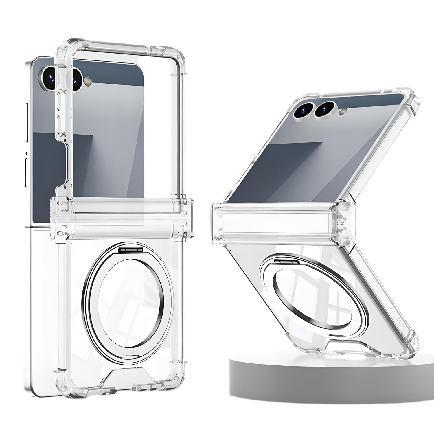 Amazon.co.jp: Galaxy Z Flip7 SC-55F SCG35 用 ケース 360度回転