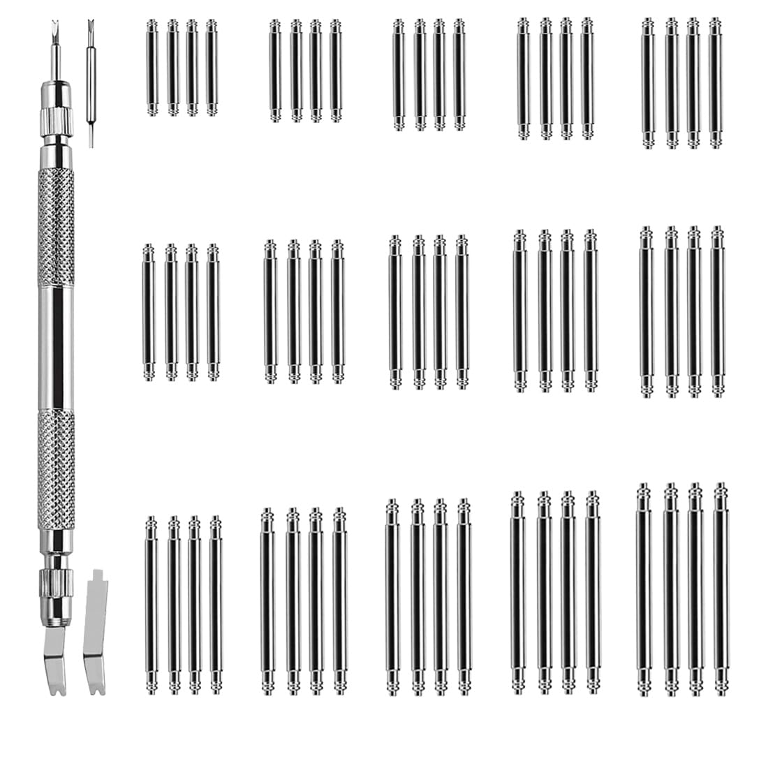 VellsarWatch Band Pins Tool Kit, Heavy Duty Watch Spring Bars with Spring Bar Removal Tool