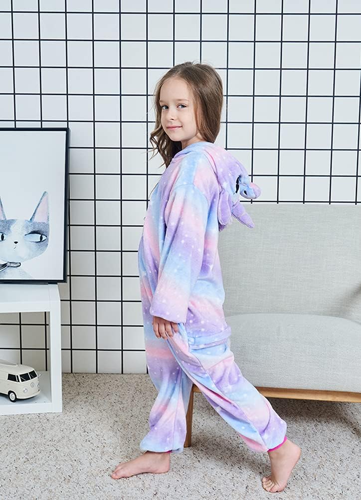 Kids Unicorn Animal onesie Pajamas Halloween Cosplay Costume Sleepwear - Image 4