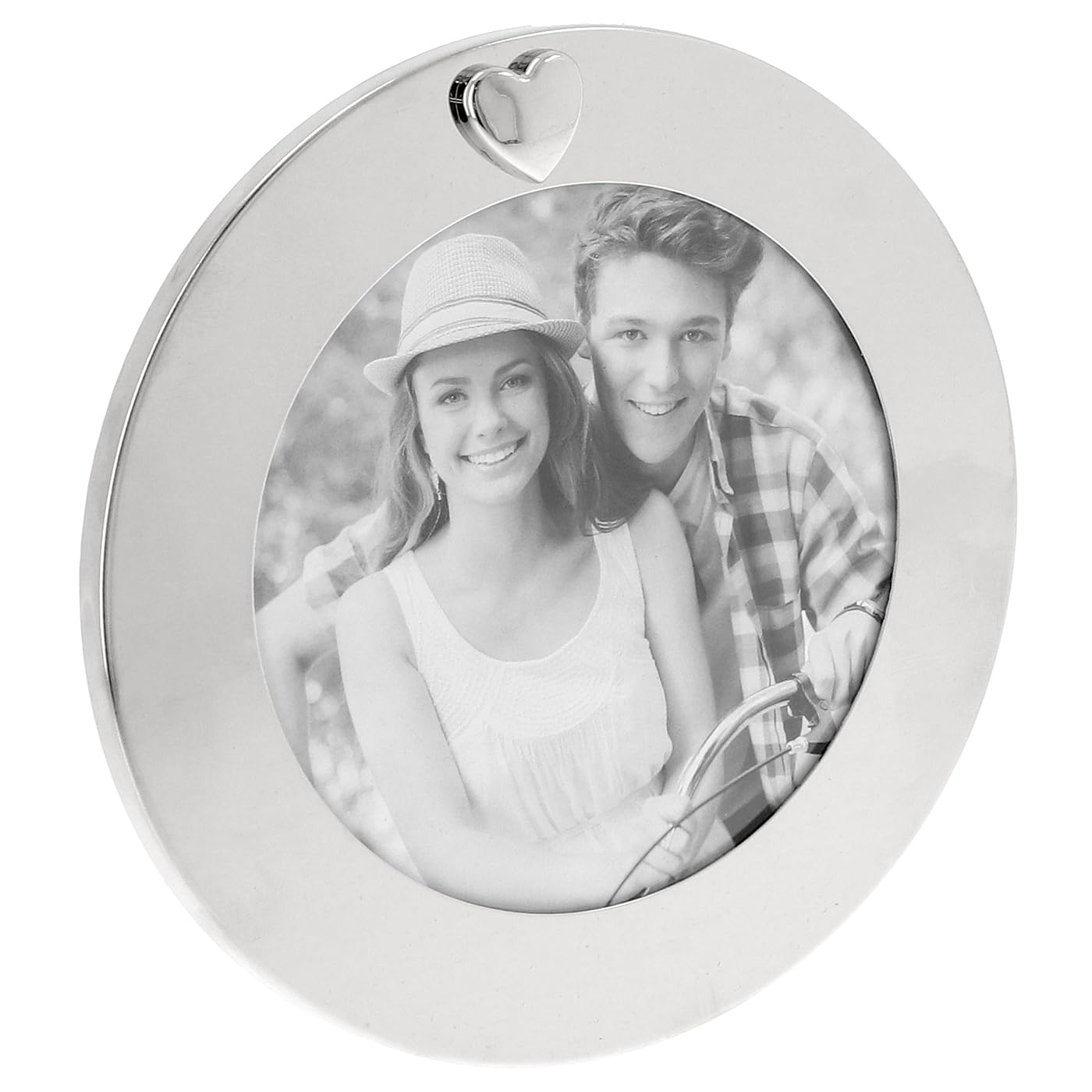 Shudehill Giftware Silver Photo Frame Heart Detail Decorative Gift