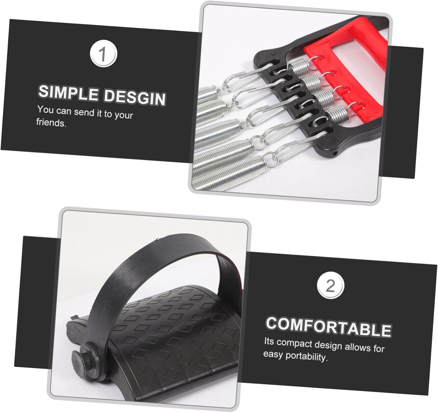 Detachable Chest Expander Handle Gym Equipment for Home Arm Strengthener Elastic Fitness Rope