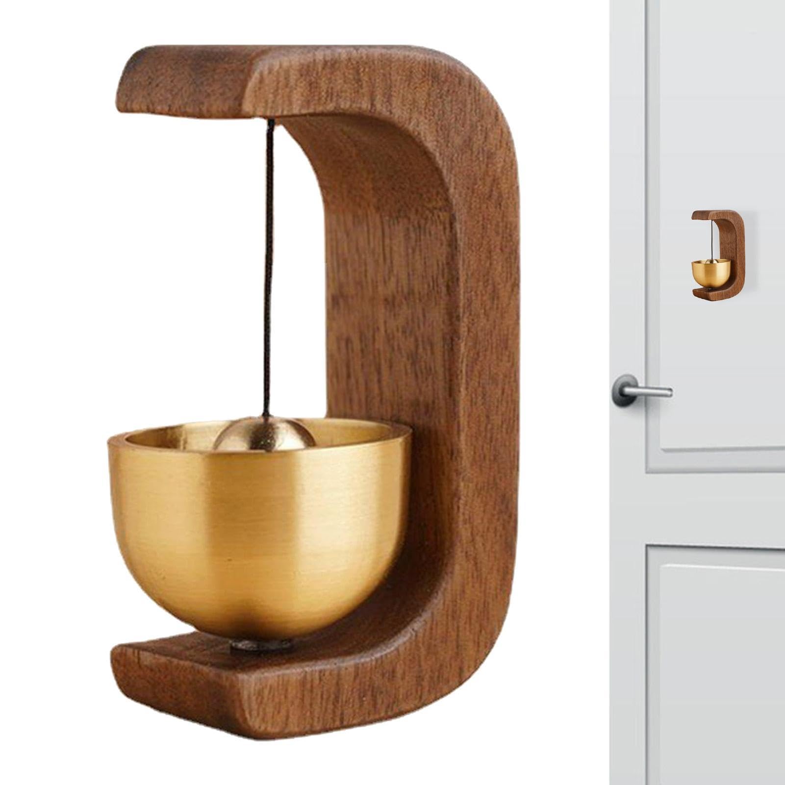 Campanello Per Negozianti In Legno E Rame - Magnetico, Per Porte E Frigoriferi - Foto 4