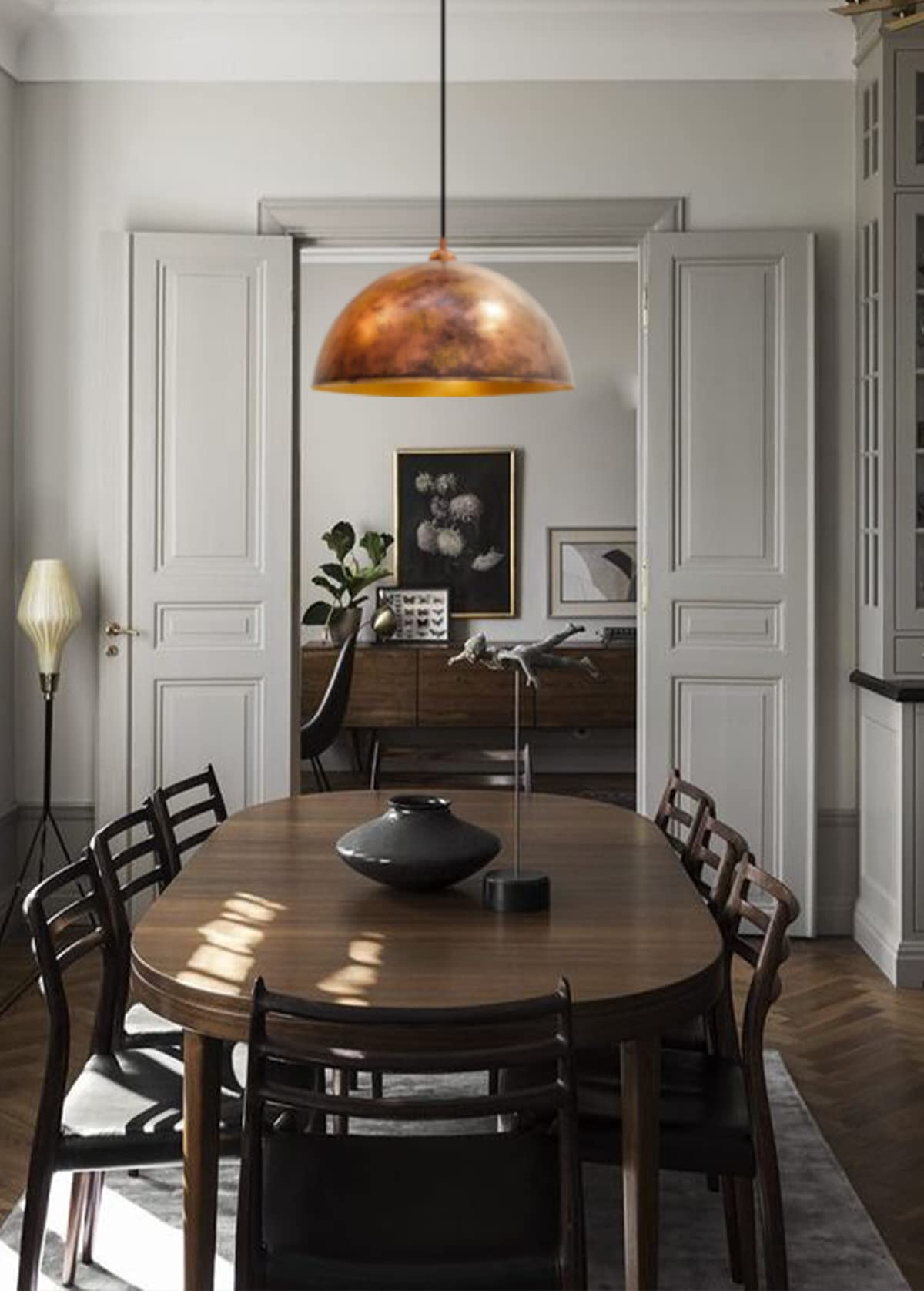 bamyum Diametro 50 cm Lampada a Sospensione Grande Moderno E27 Lampada da Soffitto Illuminazione Lampada Moderni a Sospensione Isola Cucina Tavolo da Pranzo Vintage Plafoniera