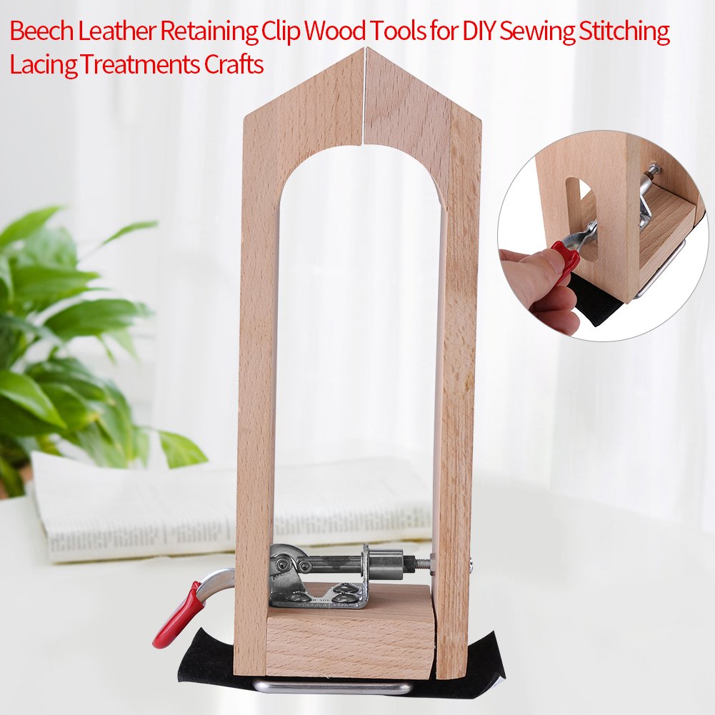 Cuoio di legno Cucitura Clip di fissaggio Cuoio Artigianato Strumenti di cucito Morsetto Per Cucito a mano Strumento di allacciatura Leathercraft