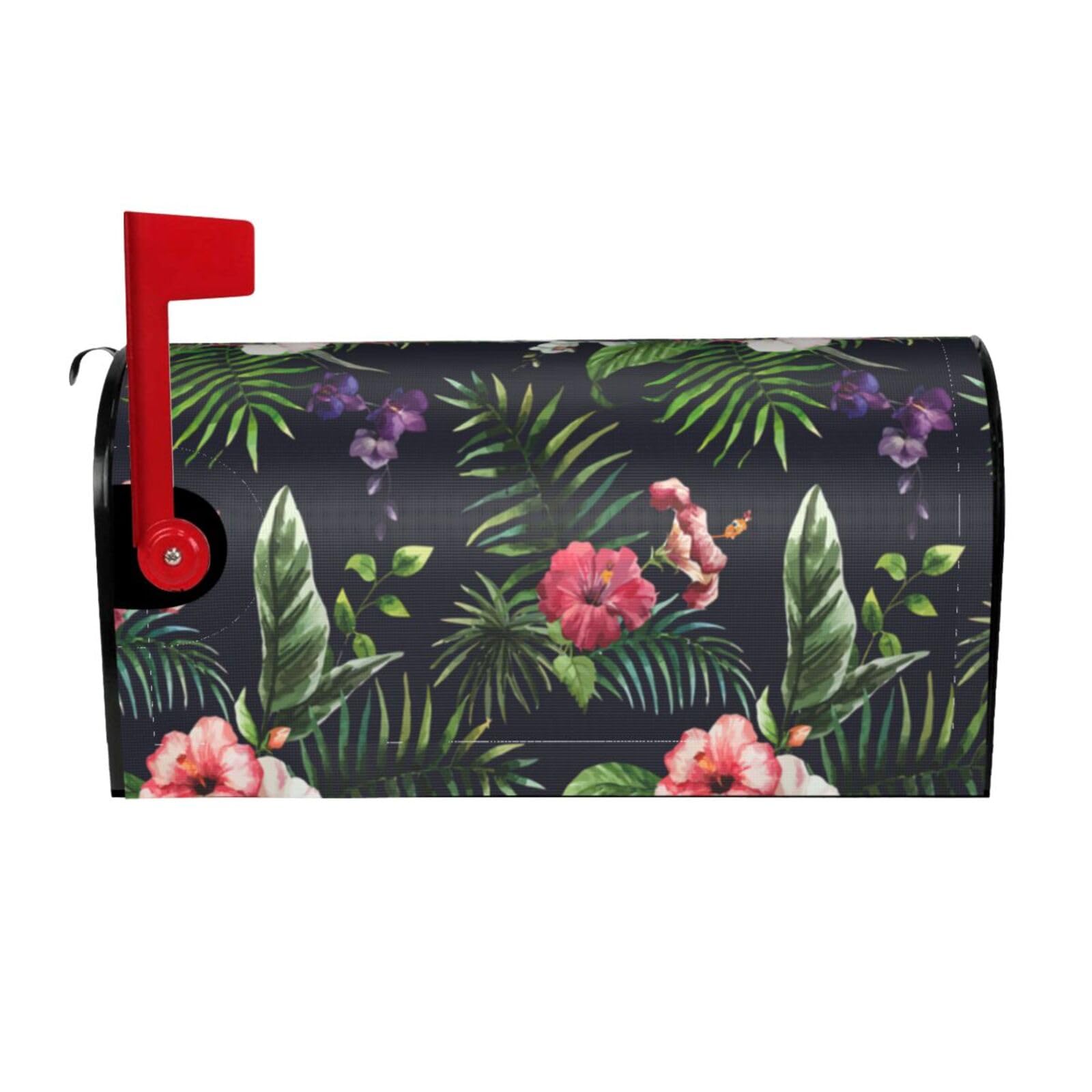 Florals Print Mailbox Cover Wraps Post Letter Box Cover Decor For Outside Garden Yard Farmhouse Home