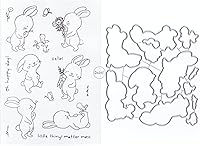 Vista 8 de DzIxY Puppy House - Juego de sellos transparentes y troqueles de corte de metal para hacer tarjetas, álbumes de recortes, suministros de papel