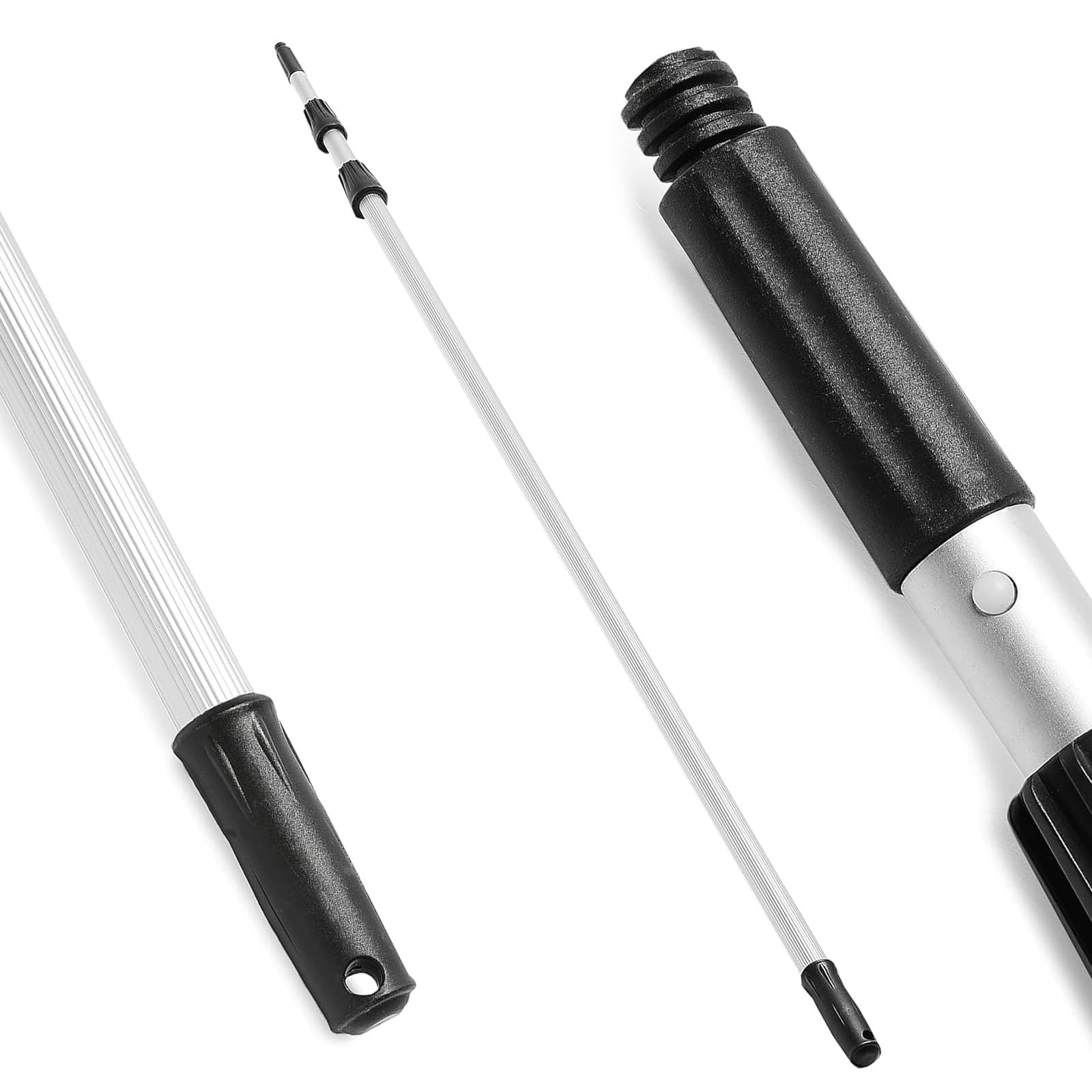 15FT Extendable Telescopic Pole – 4.5m Long Multi-Purpose Extendable Pole for Painting, Windows Cleaning, Pool and Gutter Cleaning – Durable and Lightweight Designed Extension Rod with Non-Slip Grip