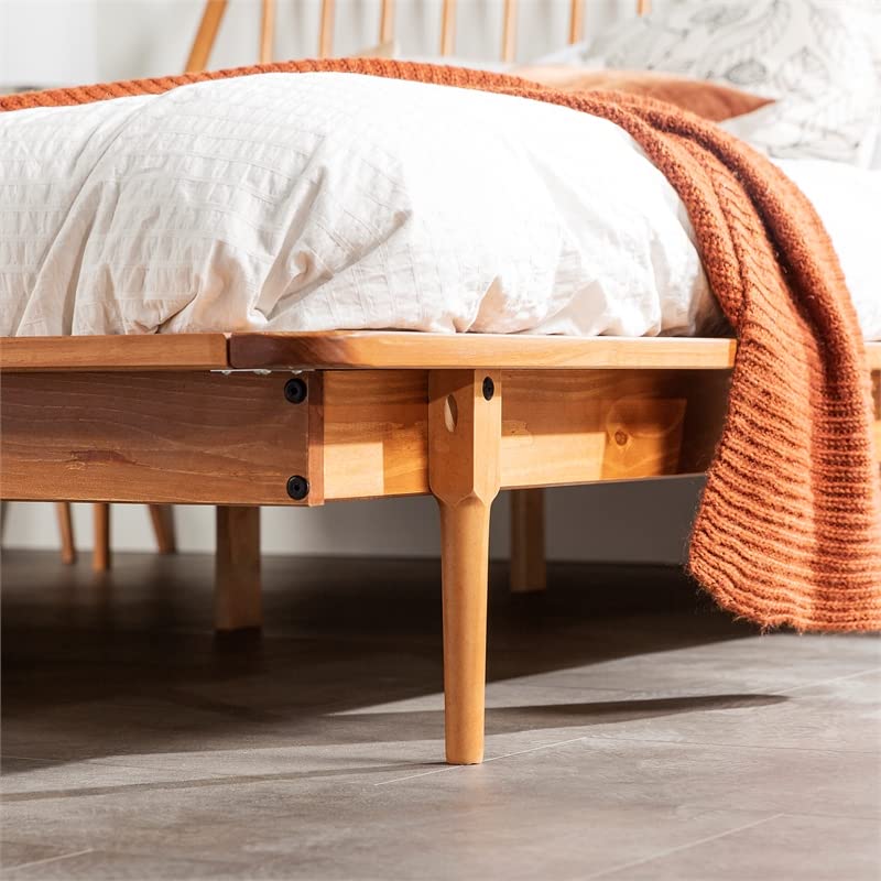 Walker Edison Lennon Platform, Queen, Caramel