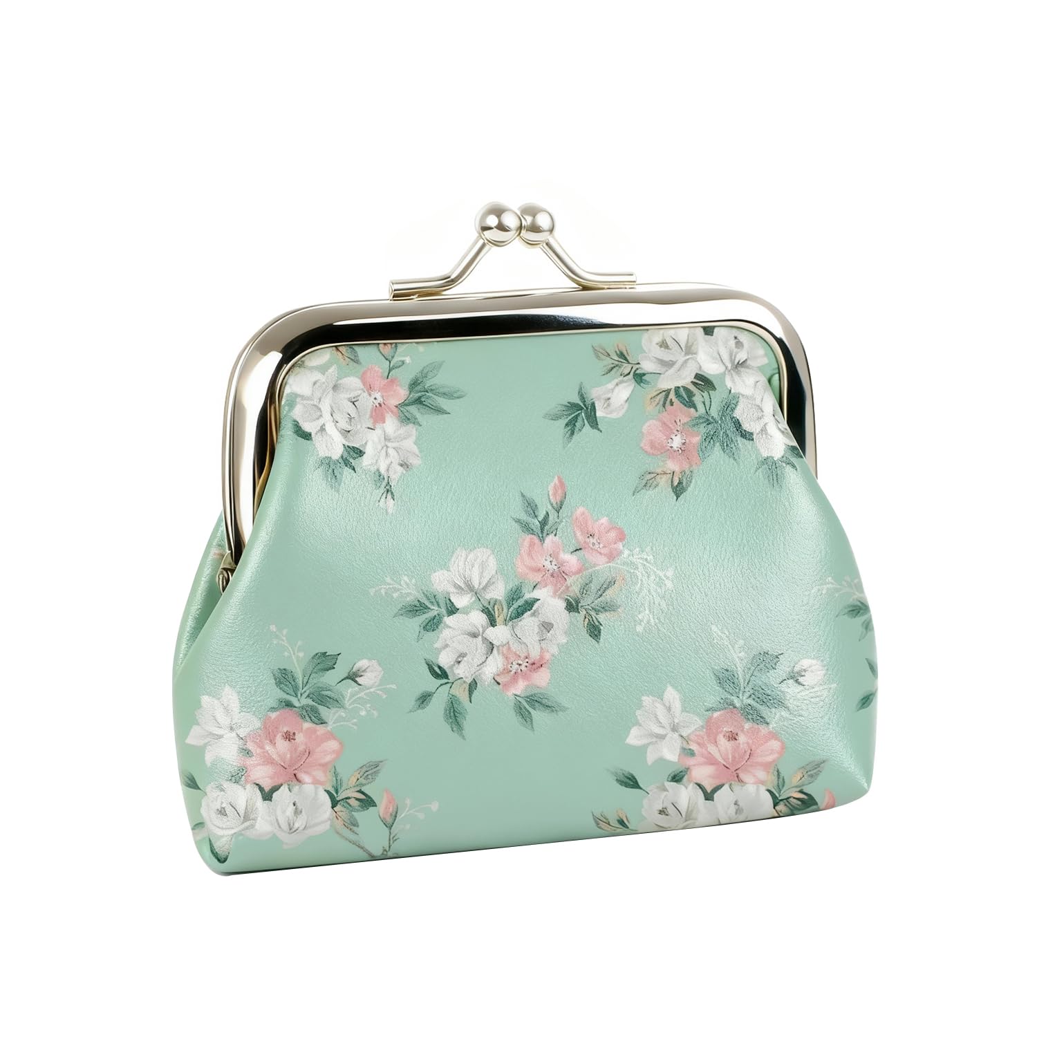 Coin Purse for Women Kiss Lock Mini Change Purse Small Coin Pouch Small Coin Purse Cute Coin Bag Coin Purses Change Pouch For Men and Women Green