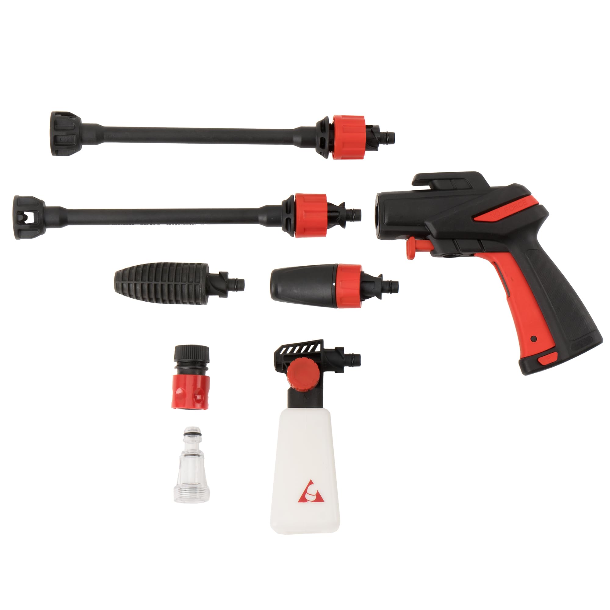 Bellota HL1700E- Hidrolimpiadora, Potencia: 1,7 kW, Presión Máx: 140 Bar, Caudal: 380 l/h, Manguera 5 m (PVC), Peso: 8 kg, Pistola No Force, Ruedas, Succión Agua,Filtro de Agua Extraible,2 boquillas