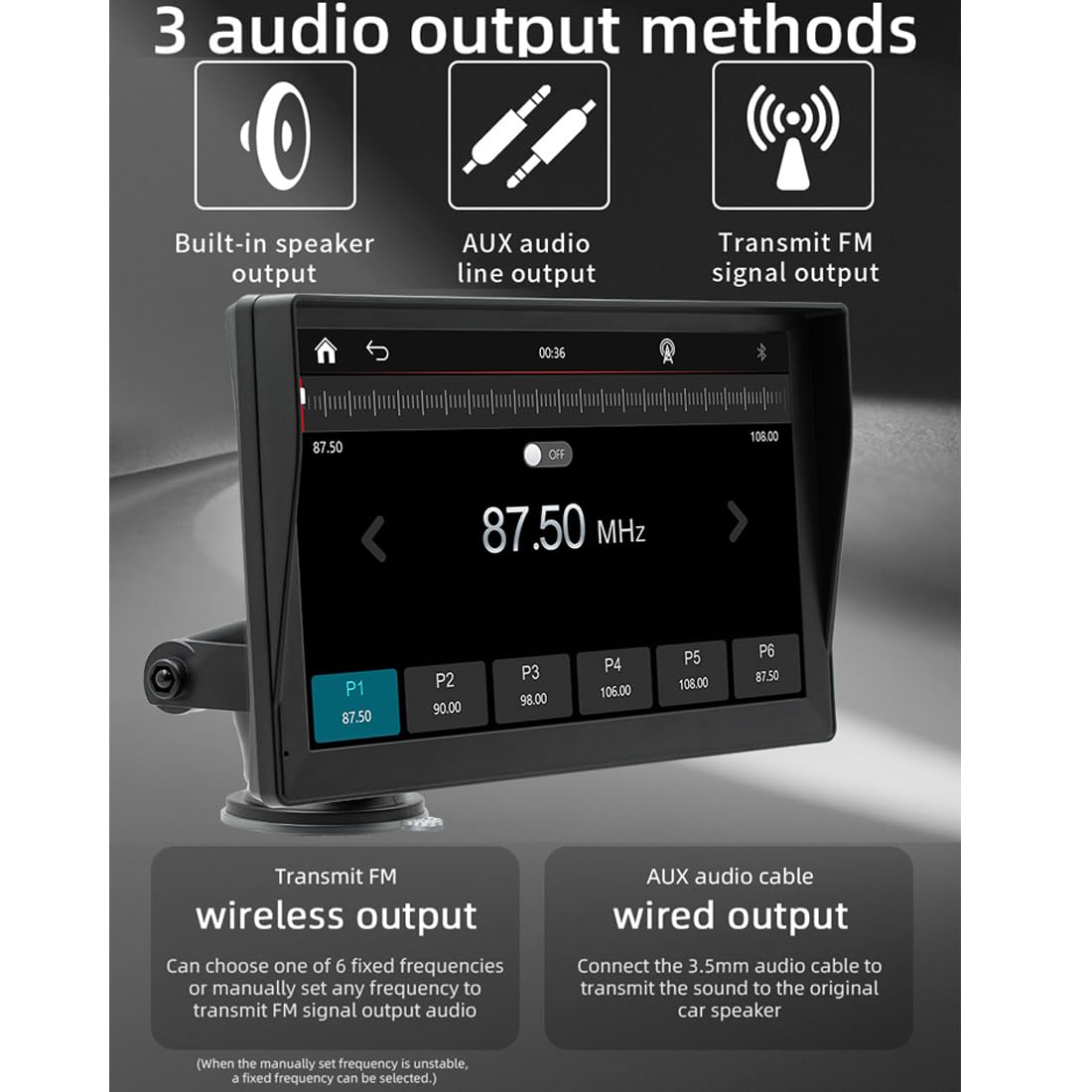Amazon | ポータブルワイヤレスApple CarPlayおよびAndroidオートカー