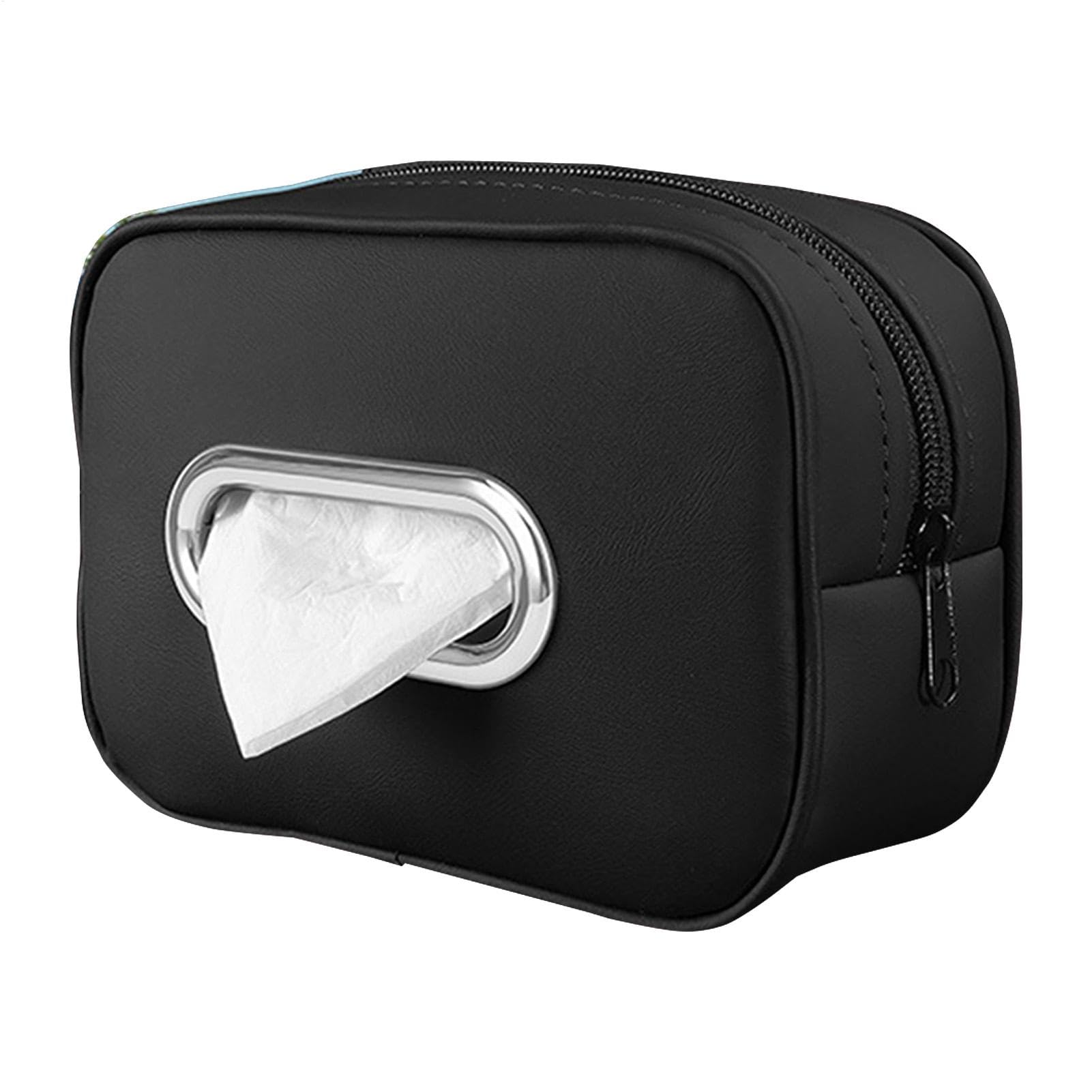 Soporte para pañuelos para automóvil, Caja para pañuelos para automóvil - Cajas de pañuelos de cuero PU para automóviles,Soporte para pañuelos para visera de coche, funda para pañuelos para asiento tr