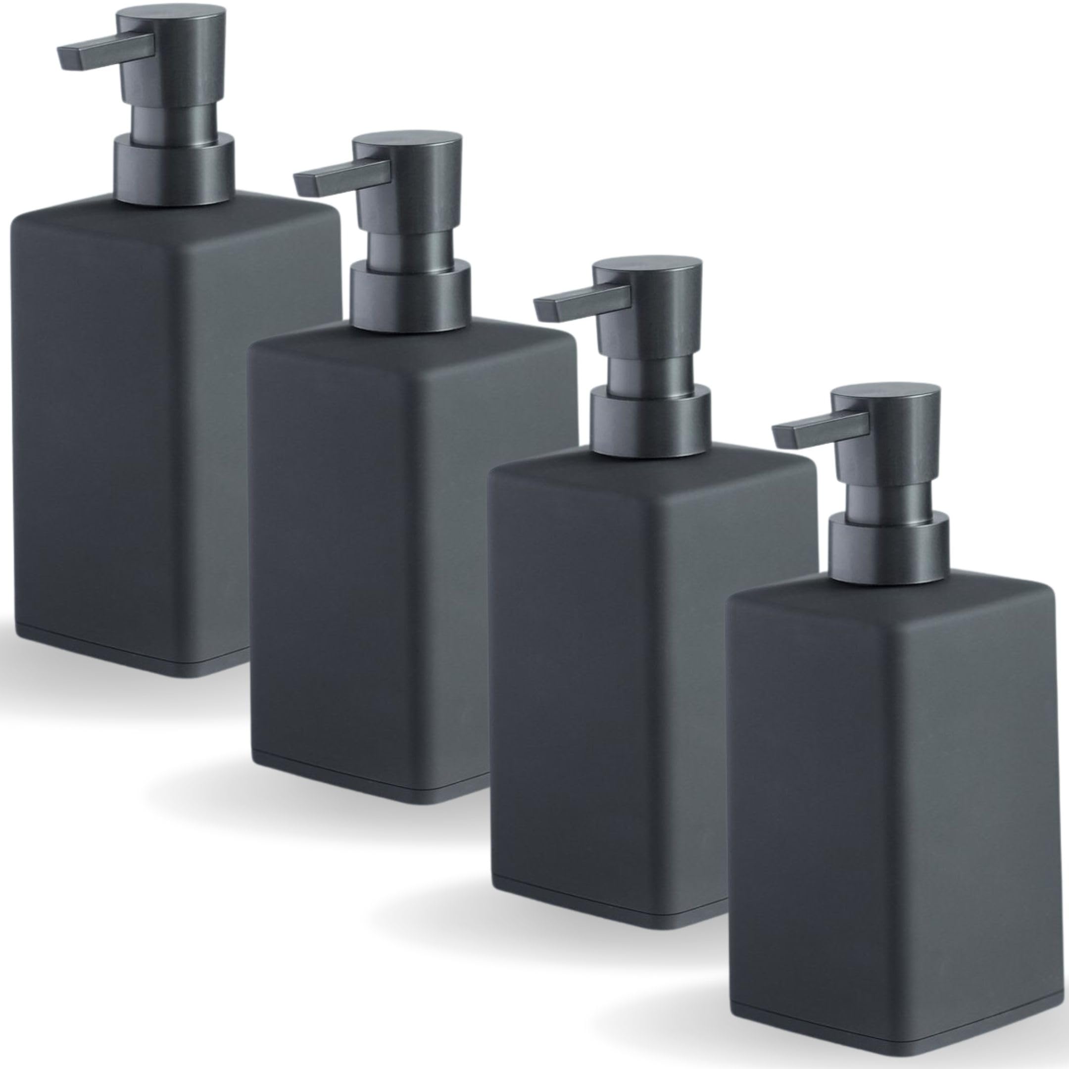 Distributeur de savon pour salle de bain moderne et cuisine lot de 4