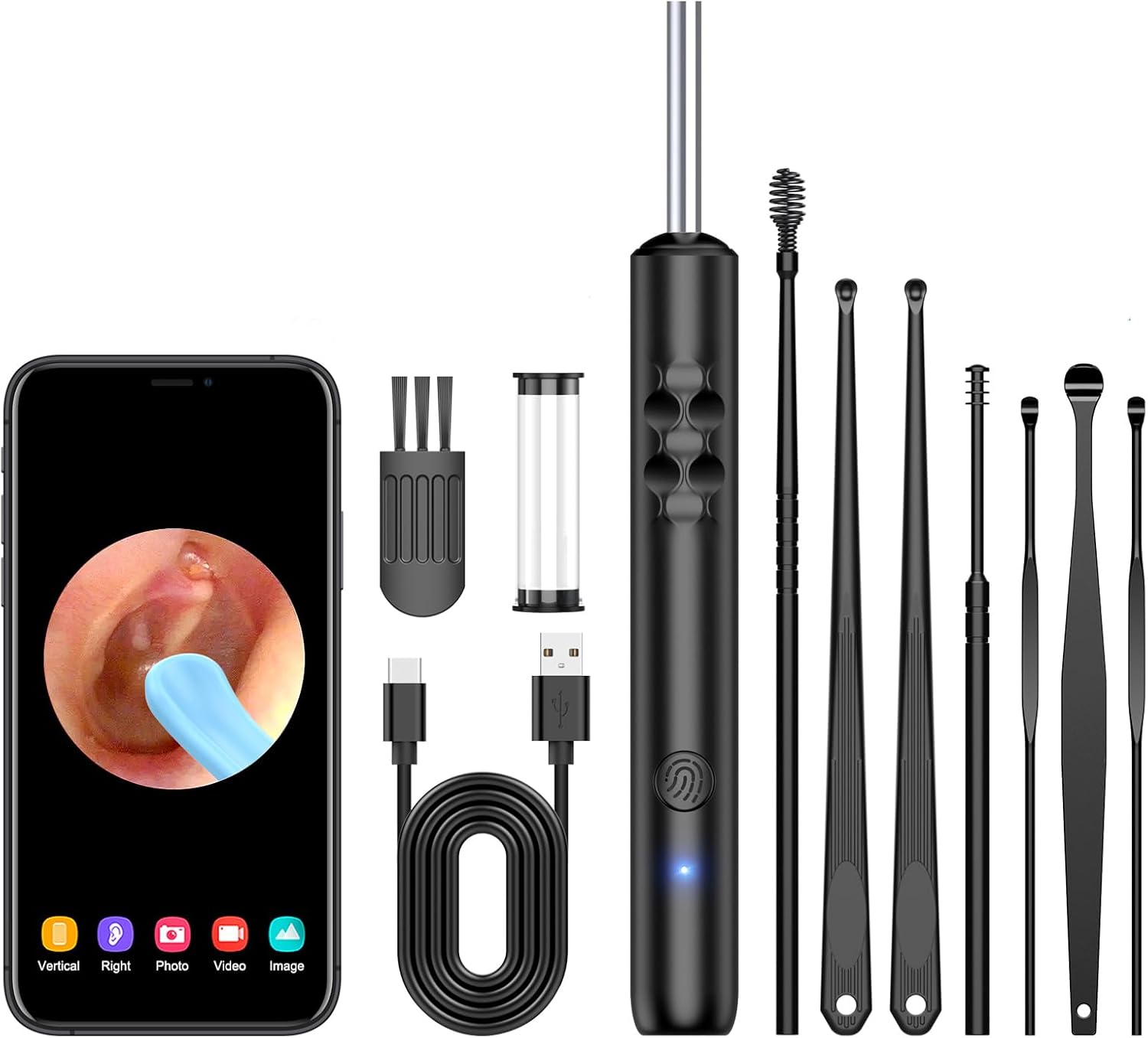 Ear Wax Removal Tool Ear Cleaner with 1080P Camera, Ear