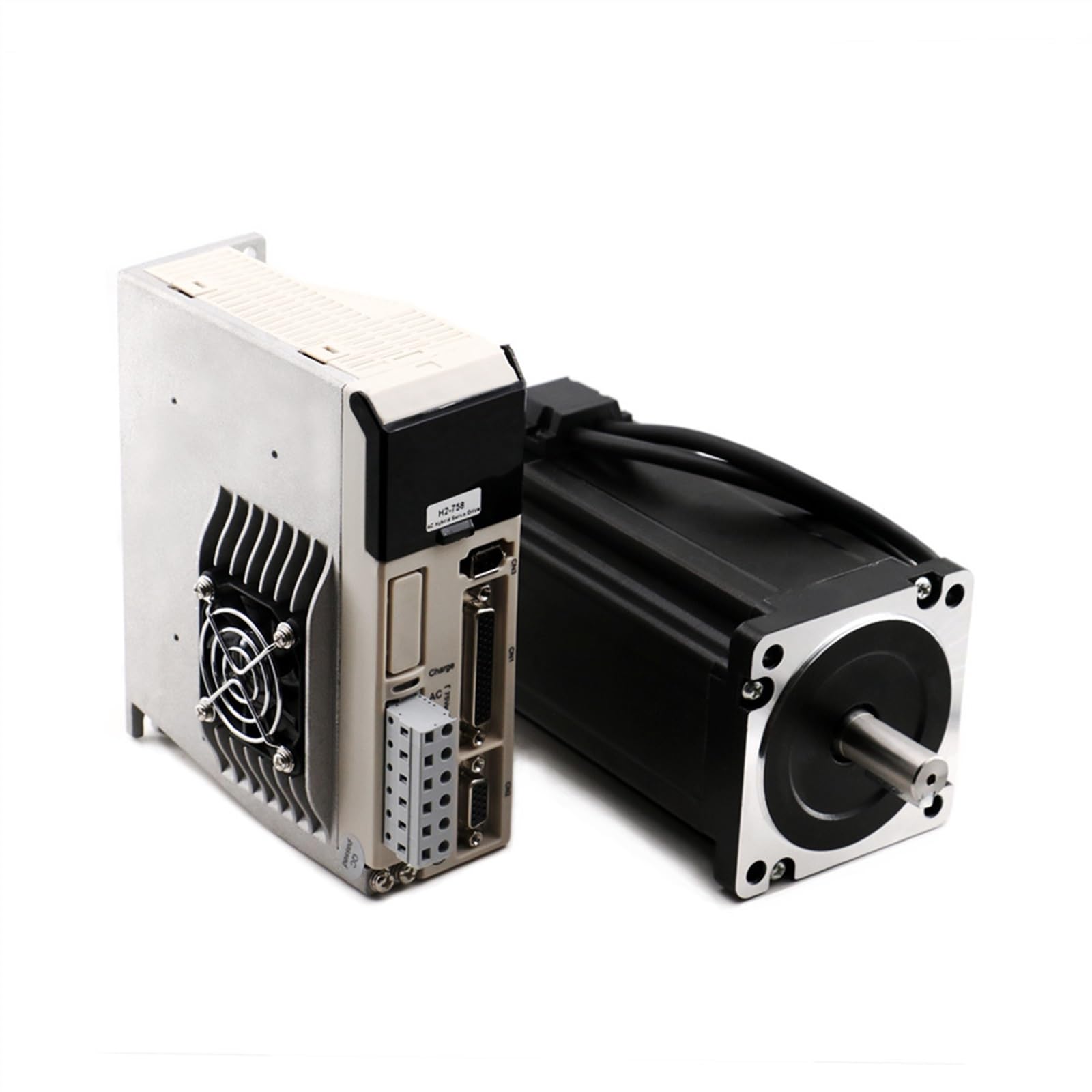 Motor Paso a Paso Kit de Motor Paso a Paso de Circuito Cerrado Nema 34, 12,5 NM, servocontrolador Hybird 758 + 86HB250-156B 86, Motor Paso a Paso de 2 Fases(5M)