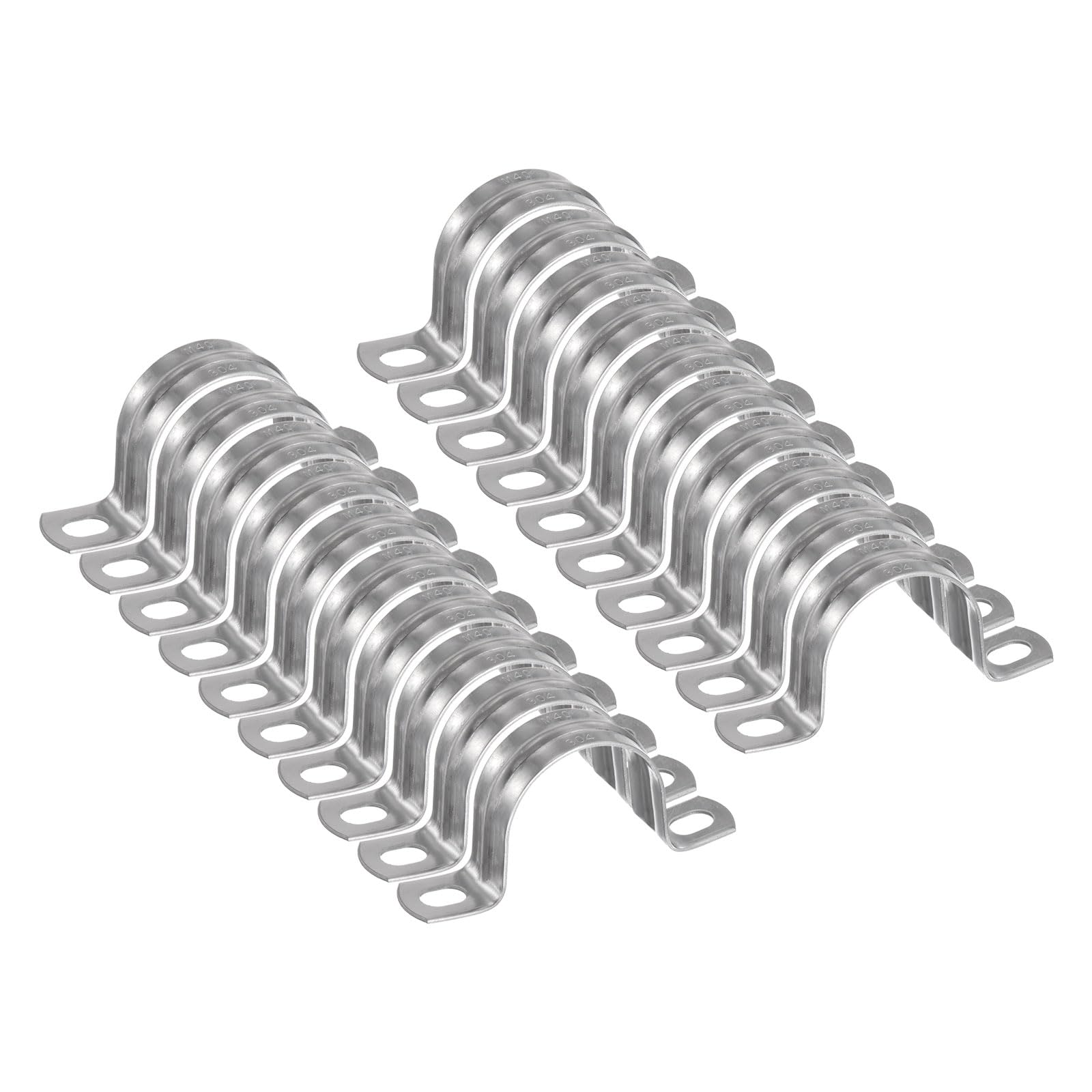 QUARKZMAN 20 Pz Fascette Per Condotti Da 1 9/16" 40mm Fascette A U Per Tubi