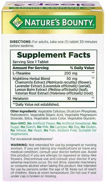 Miniatura 2 de Nature's Sleep3 Melatonina 10 mg, 120 tabletas