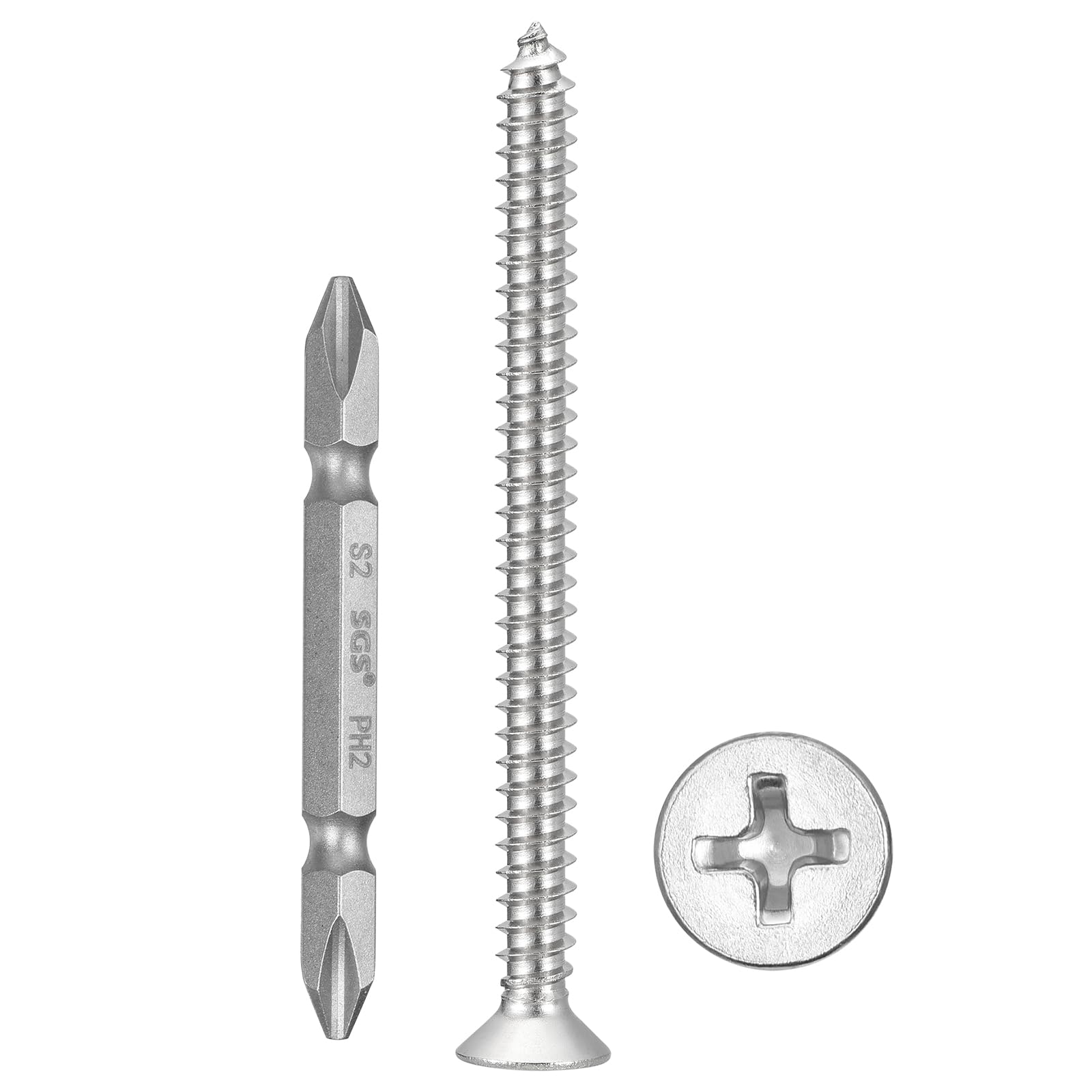 Vis à bois inox 304 METALLIXITY durable pour assemblage de meuble robuste - 8