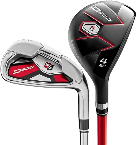 Wilson D300 Sl Combo Hierros #4H, 5-Pw Grafito Regular Derecho