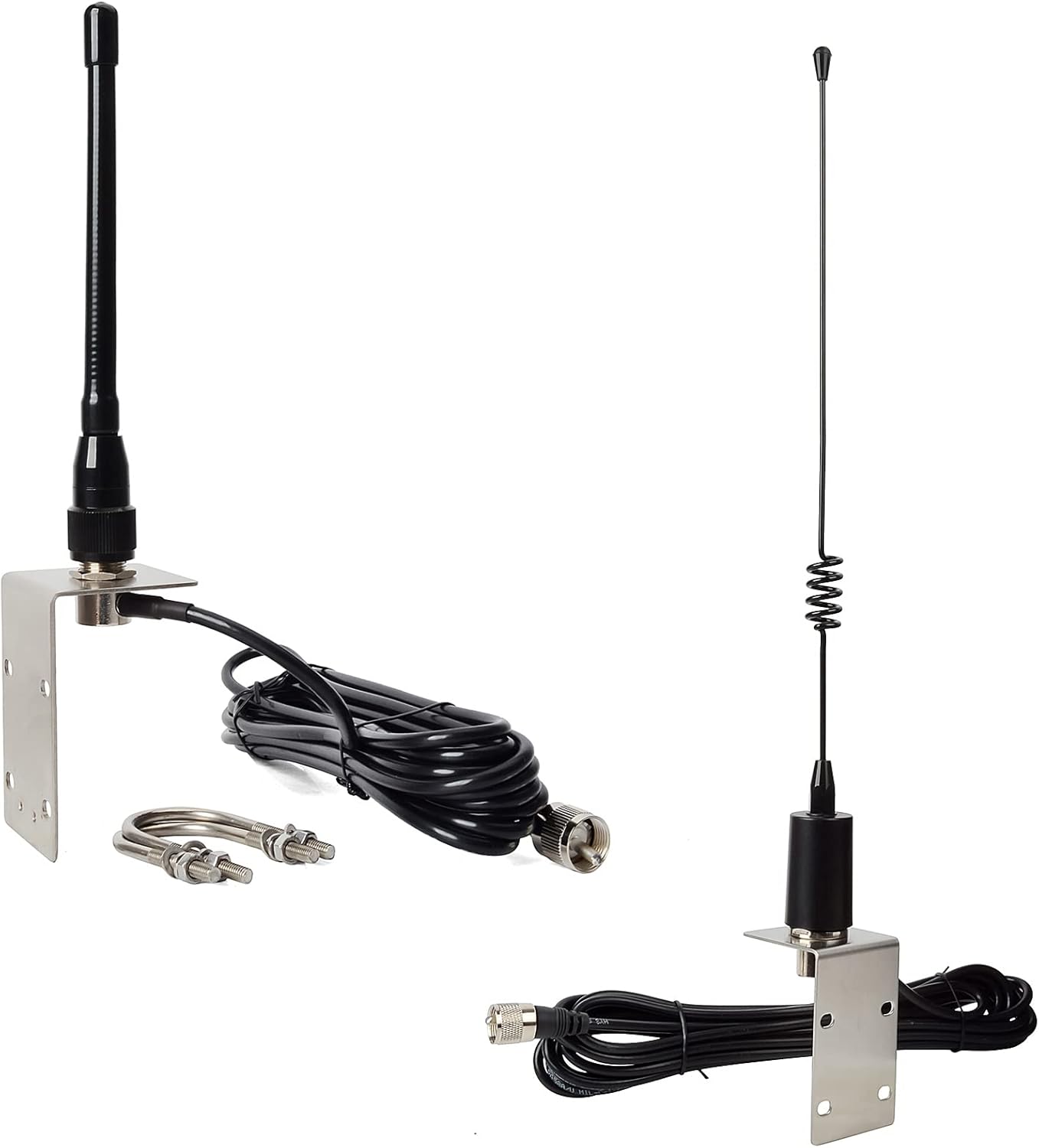 VHF Marine Stubby Antenna Bundle with Stainless Steel Marine Antenna