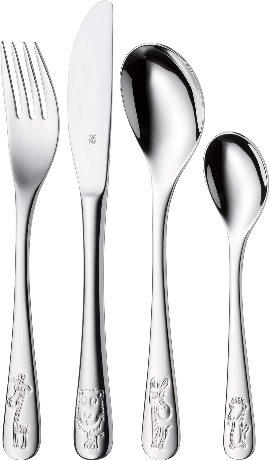 WMF Safari Set di stoviglie per bambini 6 pezzi con incisione – piatti personalizzati con nome – regalo per battesimo, nascita o compleanno da 3 anni
