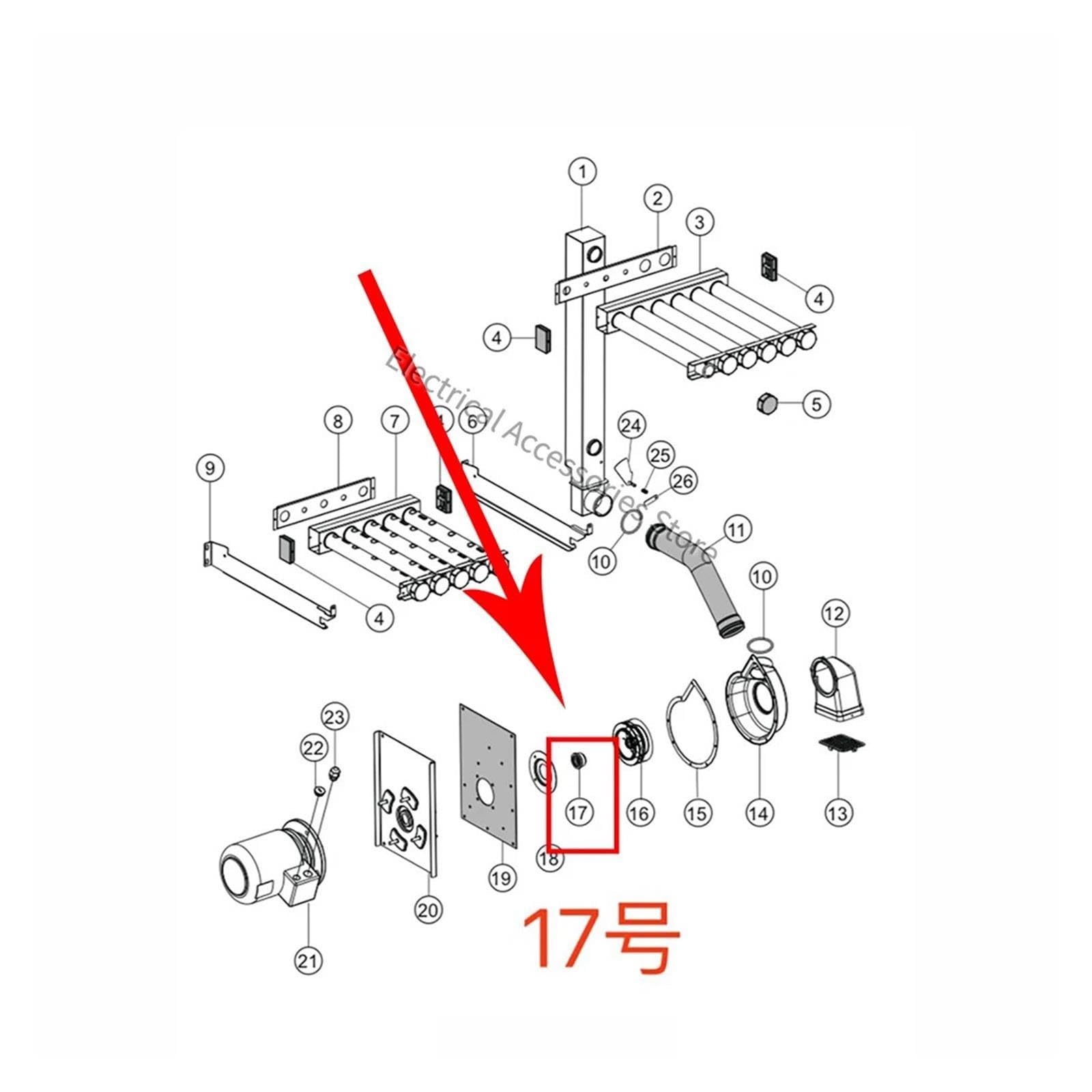 Dishwasher Main Wash Pump Seal,Compatible For Hobart,CCA CNA FTC | 01-245033-002, 245033-2, Shaft Seal, Water Seal