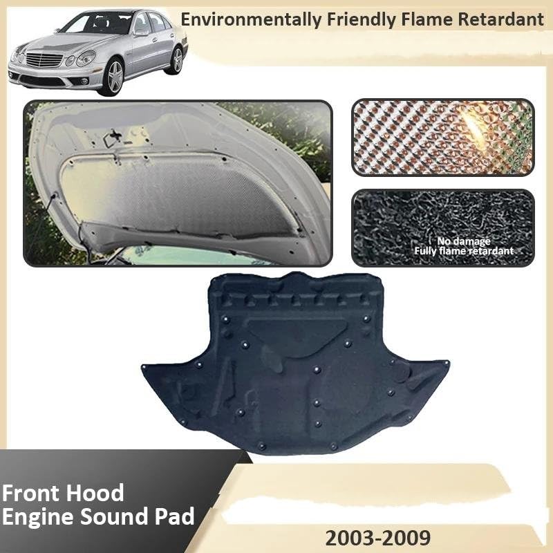 Tapis d'isolation phonique capot avant isolant thermique Mercedes E W211 2005