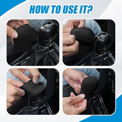 Miniatura 5 de Funda para pomo de palanca de cambios de automóvil, accesorios de protección para automóvil, protector de palanca de cambios de automóvil, funda