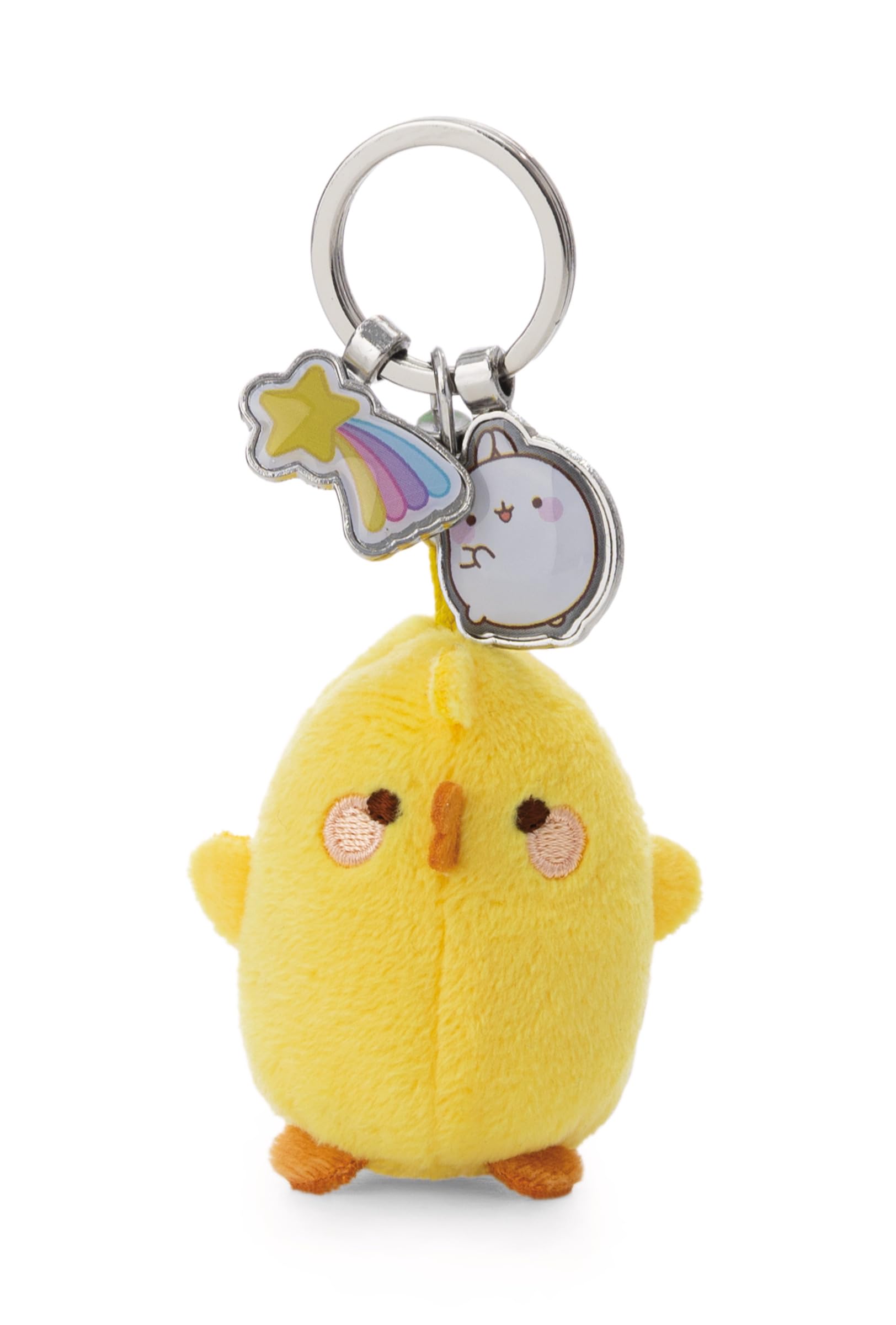 NICI Key Fob, Piu Piu, 6 cm, Yellow, Loyal Plush Companion for Rucksack or Bag, Key Holder for Children and Adults, 62216