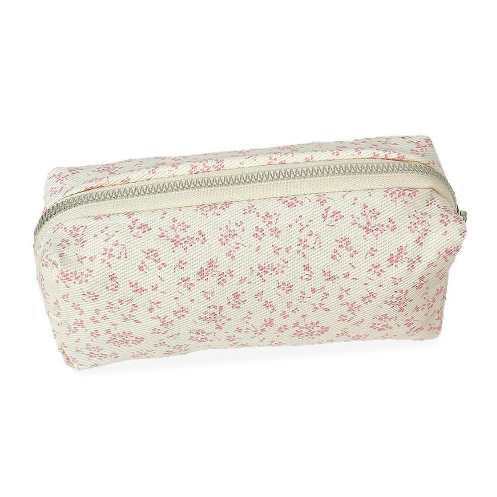 SSyang Pencil Case, Coffre a Crayon, Pencil Pouch, Little Flower Marker Case, Single Layer Large Capacity, Canvas Material, Smooth Zipper, for Schools and Offices — image 1