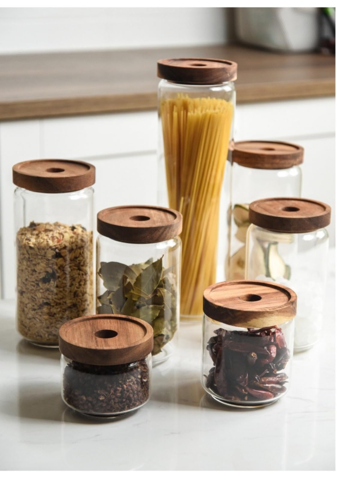 Amazon｜ガラス 保存容器 パスタケース密閉 パスタ 保存容器 ガラス