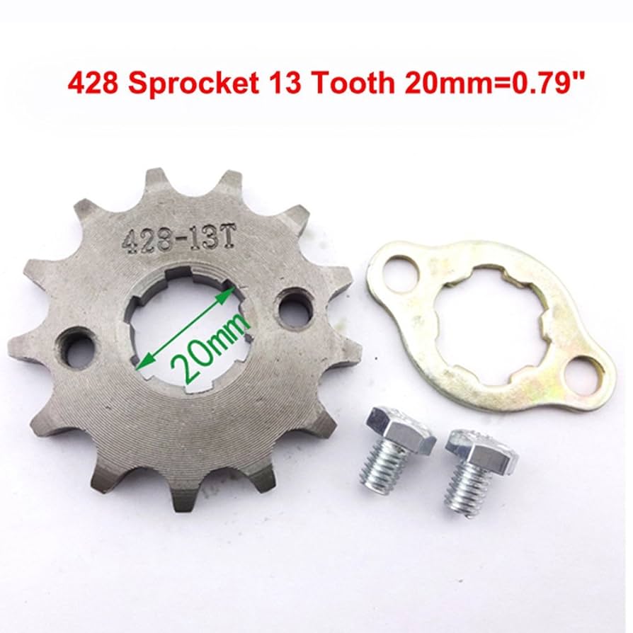 Amazon.com: TC-Motor 428 13 Tooth 20mm Front Chain Sprocket