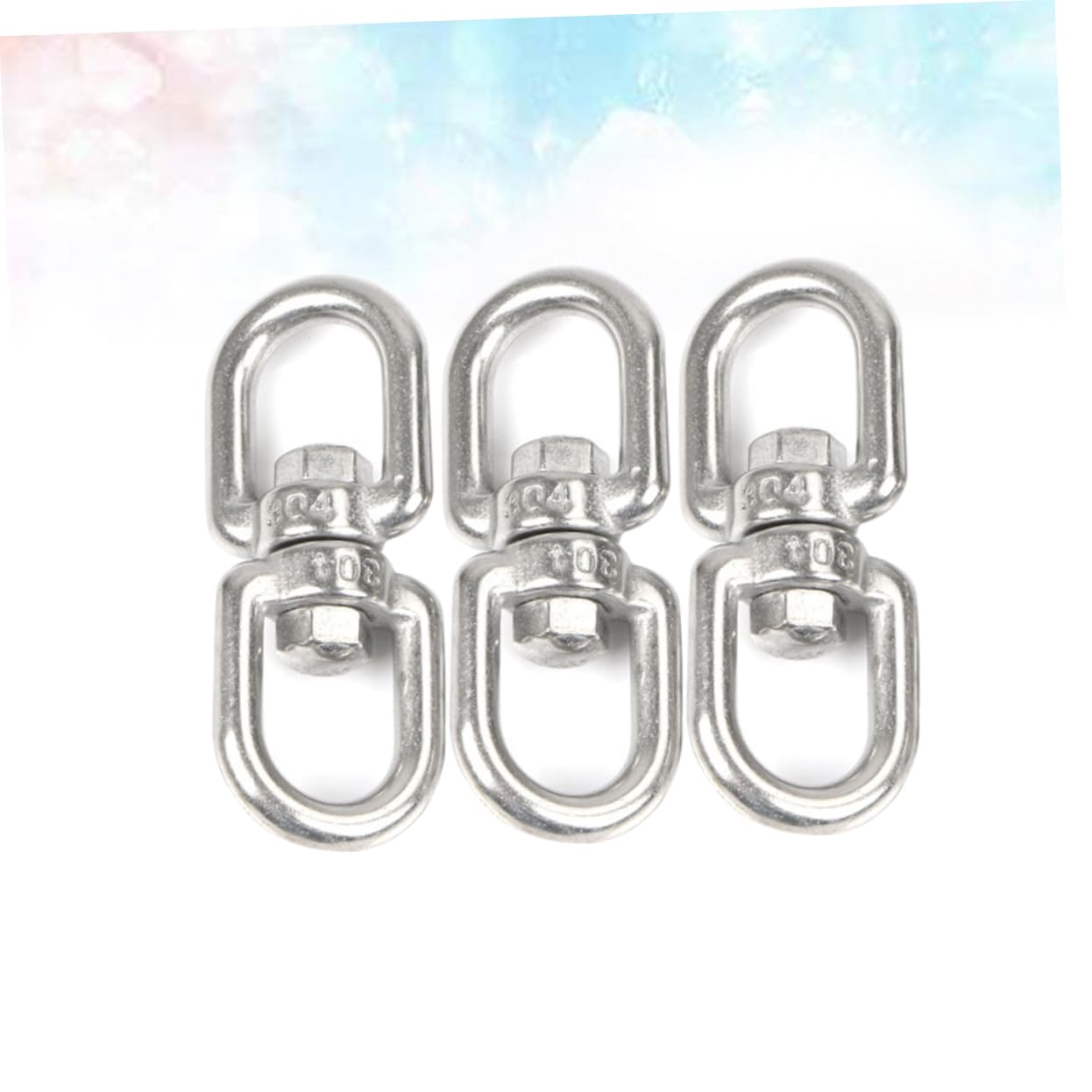 PRETYZOOM Stainless Steel Swivel Hook for Wind Spinners Planters Bird Feeders Hanging Baskets Home Decor Garden Extensions