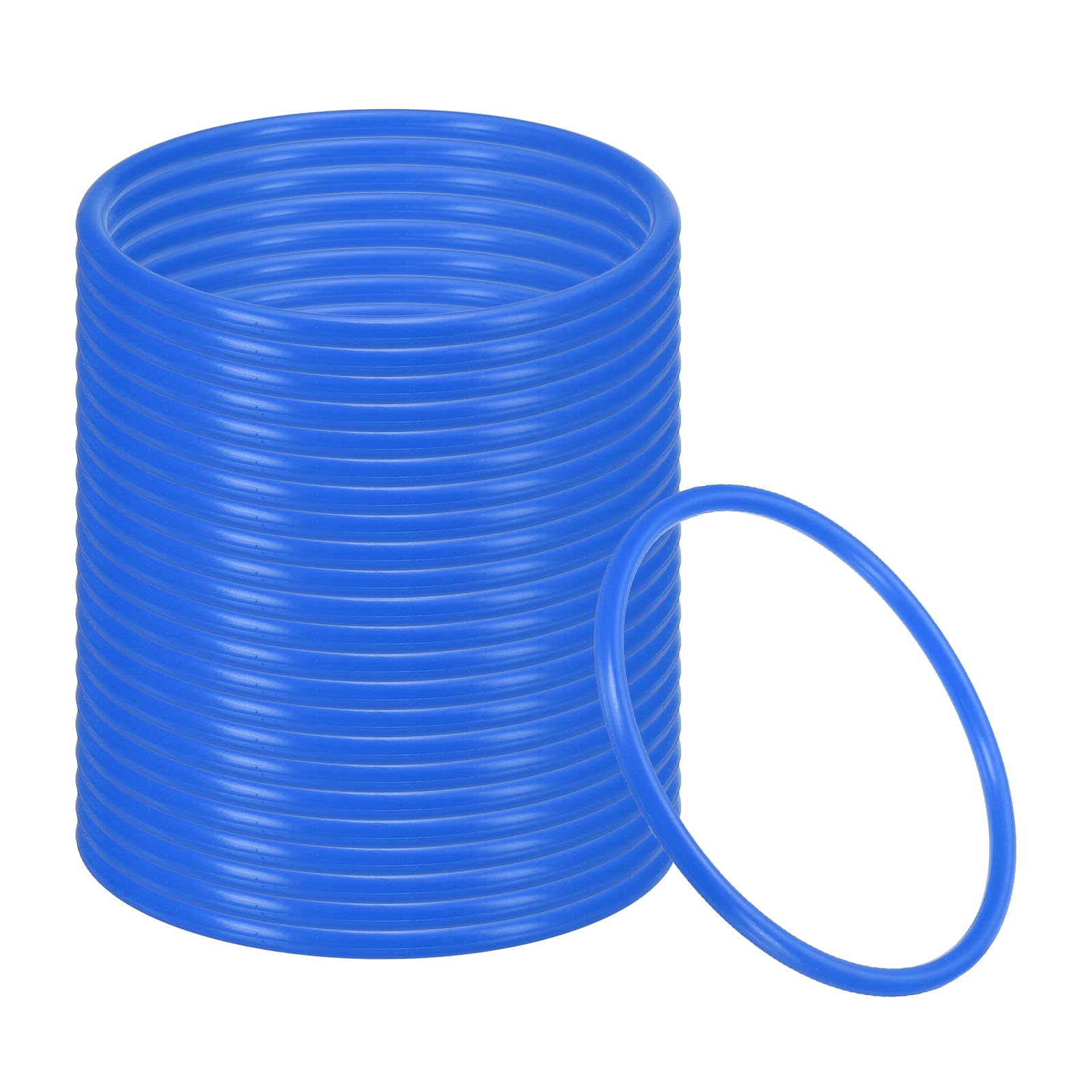PATIKIL 5.1 Inch Plastic Ring-Toss Rings for Bottles 24 Pack Carnival Rings Plastic Hoops for Speed and Agility Practice Outdoor Party Favor