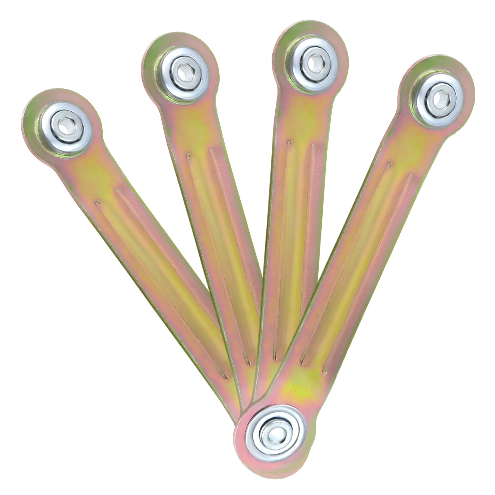7.63 Inches Glider Bearing Arm Bracket 4Pcs, 6.15 Inches Centers, Yellow