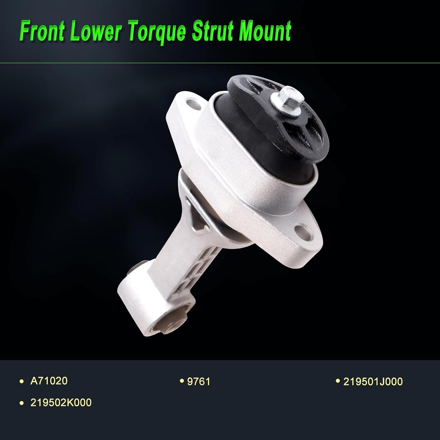 Engine Motor Mount Compatible with Manual Trans 12-14 Attitude,12-17 Accent Rio,11-16 Elantra,14-16 Forte Forte5,Replacement for A71004 9797 A71032 9753 A71020 9761