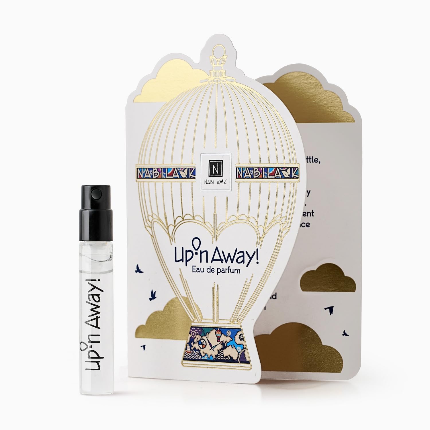 Nabila K Upn Away Eau de Parfum 1 5ml Sample Size Lemon Grapefruit Mint Scent Perfume - Fresh
