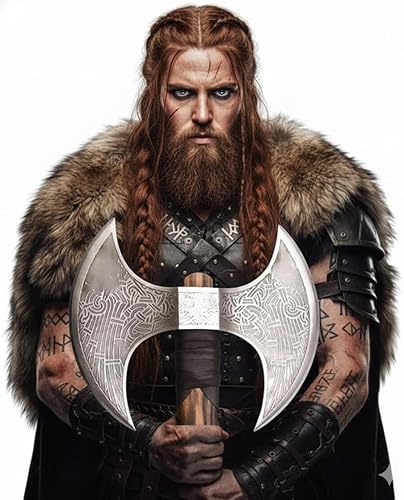 Viking Store Doble Lado Hacha Real Replica Doble Cabeza Hacha Viking Armas Real Christmis Regalo | Hacha 1001049|