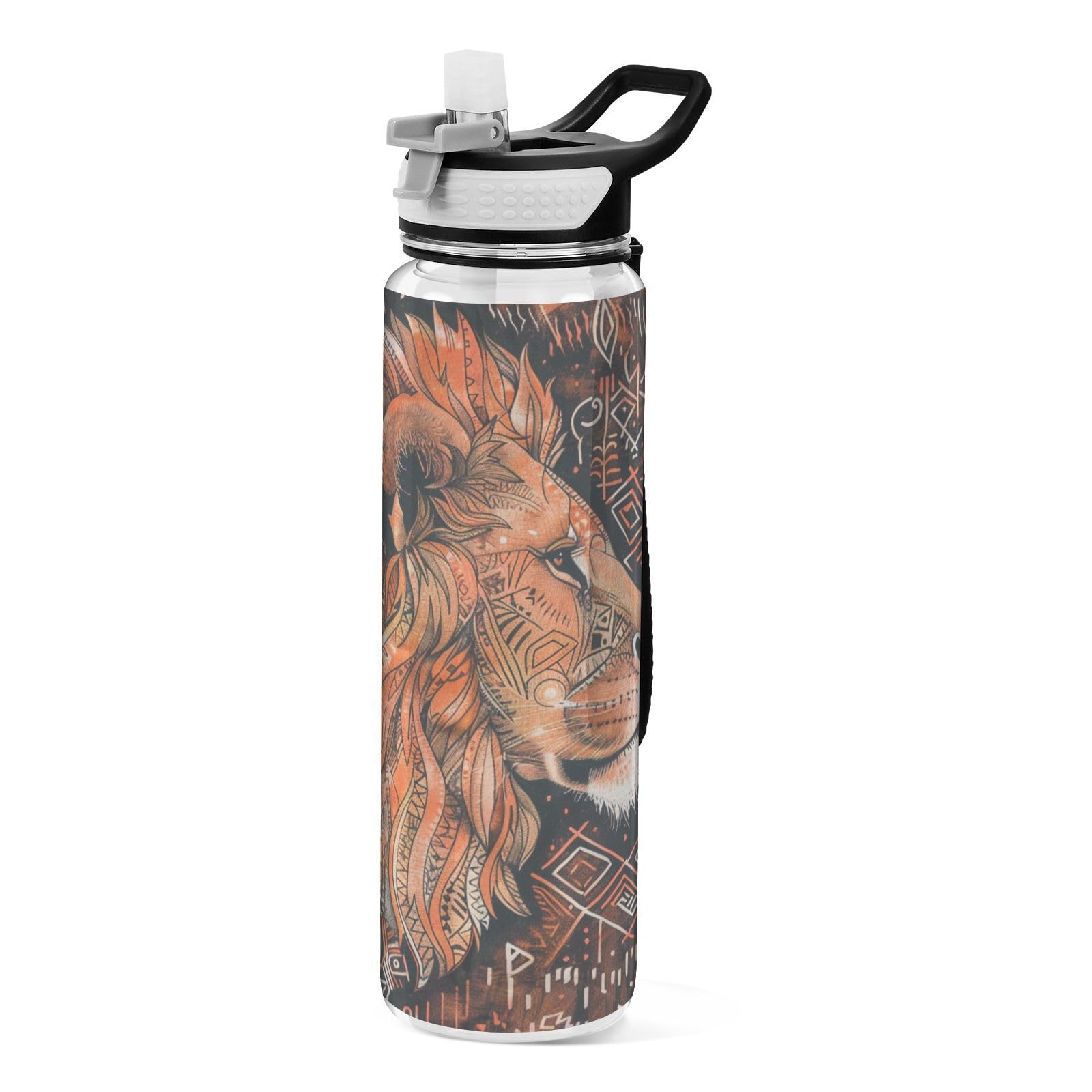 Bouteille d'eau Tritan portable 887 ml en plastique non toxique haute résistance