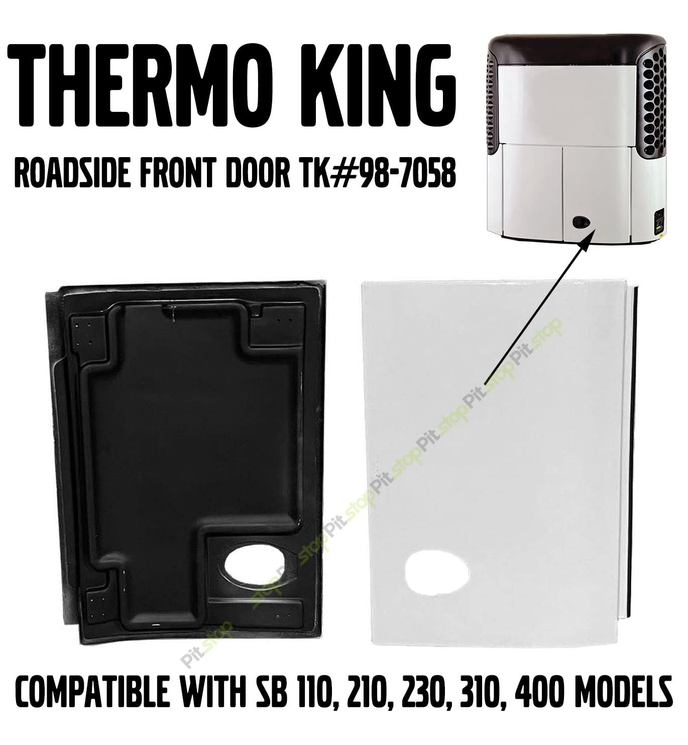 Buy Thermo King Reefer Roadside Front Door Panel TK987058 SB 110, 210
