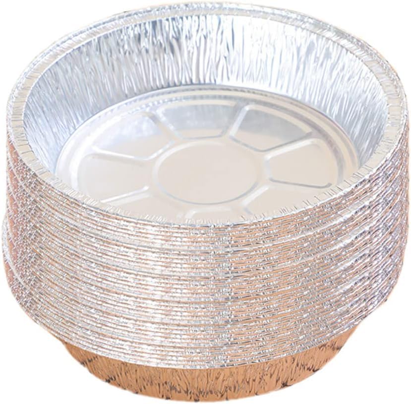 ROKTRY Round Tin Foil Pans for Air Fryer,10 Pack Disposable Aluminum Foil Pans, Round Foil Pie Pans for Baking,Freezing,and Storage, Silver (B0D4V2S9TN) Amazon Price History, Amazon Price Tracker