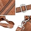 Coolives Damenhandtasche aus PU-Leder Damen Hobo Handtasche Tasche Vintage Schultertasche Hobo Damentasche Henkeltasche Umhängetasche Retro Taschen für Frauen Mutter Braun #4