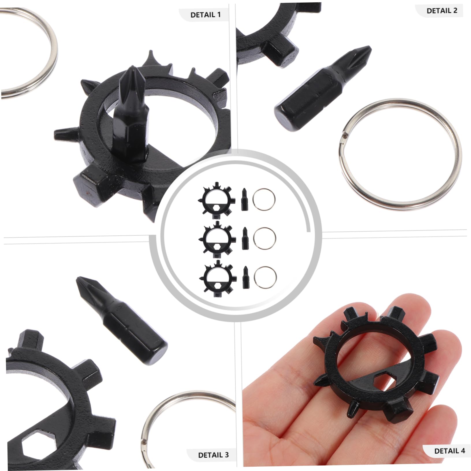 WHAMVOX 3Pcs Portable Octopus Screwdriver Multifunctional Outdoor Bike Repair Tools Durable and Compact Design for Easy Use and Convenience