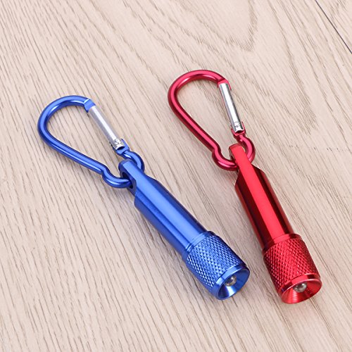 Mini lanterna LED WINOMO 4 peças de chaveiro mosquetão lanterna para caminhadas e escalada