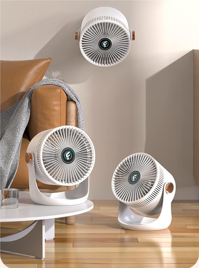 Desktop wall mounted dual purpose fan