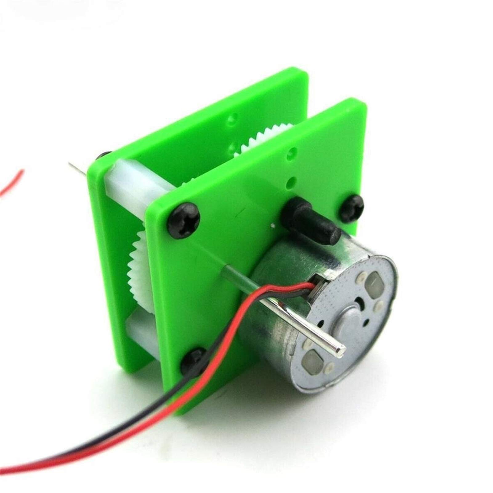 GTPBAO Power Science 1pcs 300 Reduction Gearbox Solar Motor, Ratio 1:12.1 Hobby Gear Motor, for DIY Four-Wheel Toy Car, Engine Projects