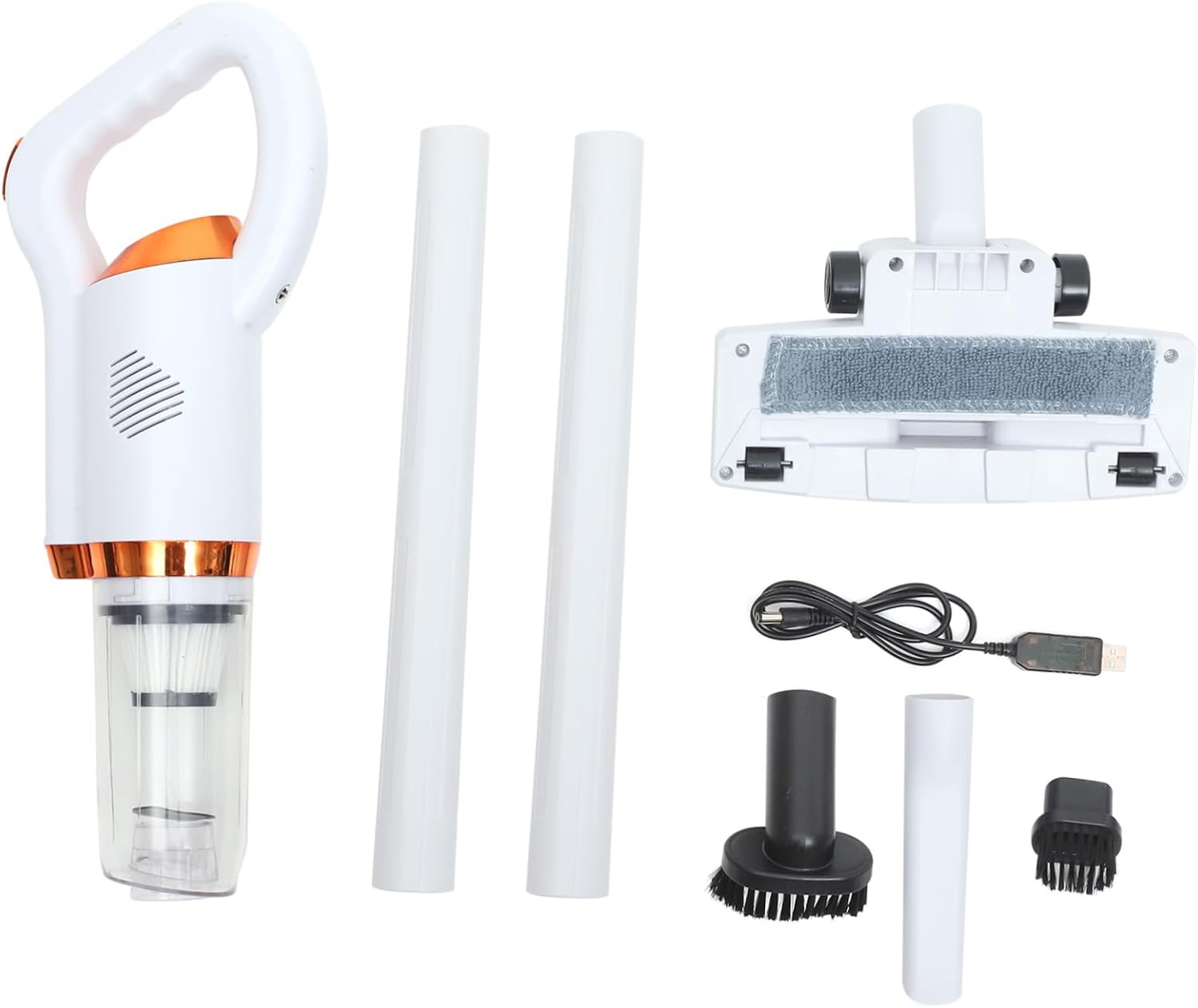 Cordless Vacuum Cleaner for Home and Car Powerful Suction Wireless Handheld Vacuum with USB Charging Multi-Brush Compatibility Lightweight Design for Easy Cleaning