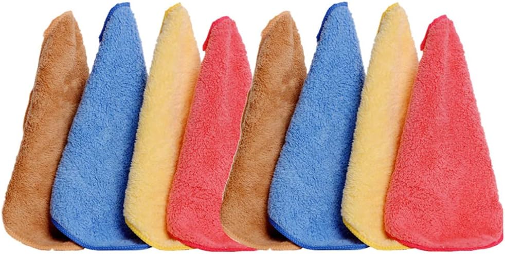 Frcolor 8個ソフトキッチンdishclothsベビー浴用タオル吸収ソフト洗浄服マイクロファイバーサンゴフリースタオル新生児や乳幼児 通販 Frcolor 8個ソフトキッチンdishclothsベビー浴用タオル吸収ソフト洗浄服マイクロファイバーサンゴフリースタオル新生児や乳幼児 通販