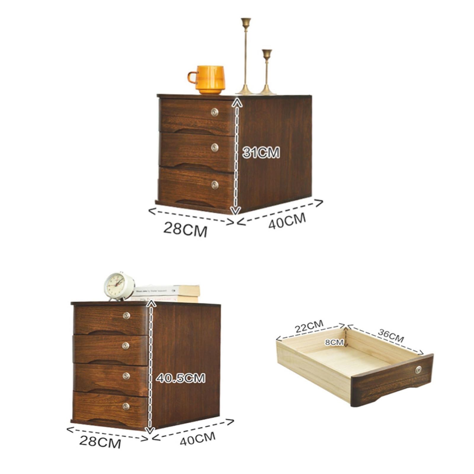 Armadietto da scrivania a 4 strati in legno massello con serratura a più livelli per forniture per studenti Slish per casa ufficio e sala studio